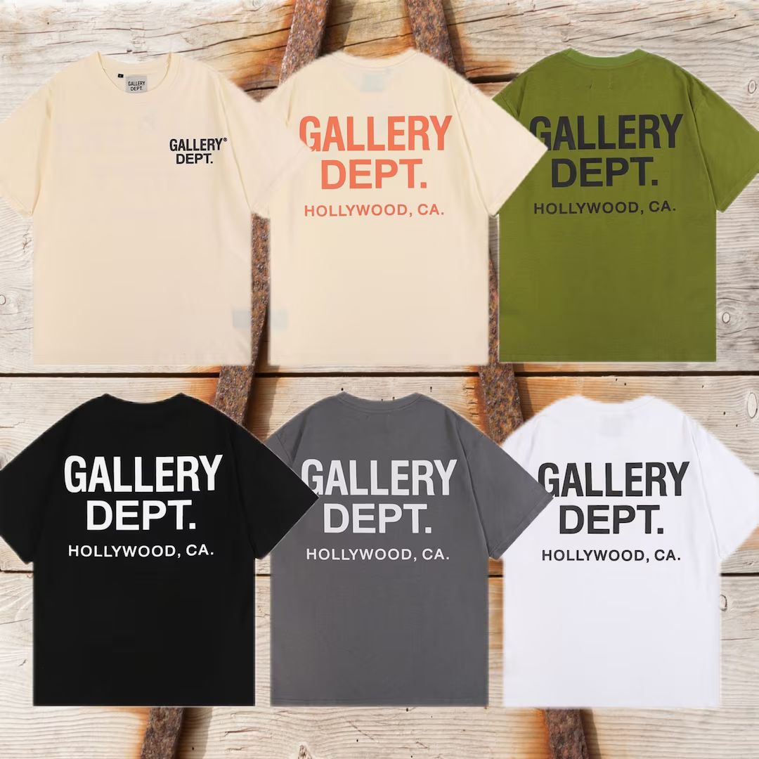 Gallery Dept T-shirt, Unisex Graffiti Shirts, Hollywood CA Shirt, GD Letter Print Short Sleeve, O... | Etsy (US)