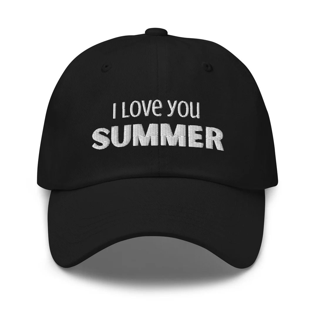 I Love You Summer Embroidered Baseball Cap - Etsy | Etsy (US)
