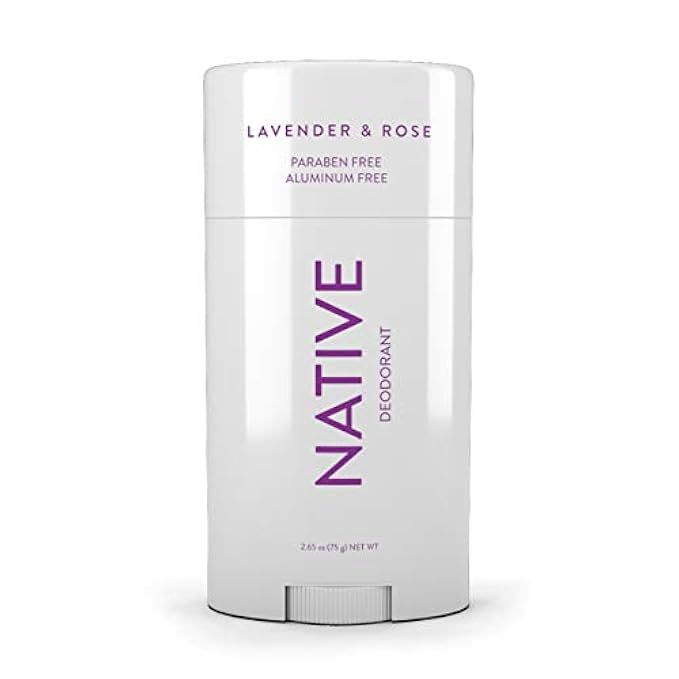 Native Deodorant - made without Aluminum & Parabens - Lavender & Rose | Amazon (US)