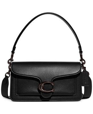 Tabby 26 Polished Pebble Leather Shoulder Bag | Macy's