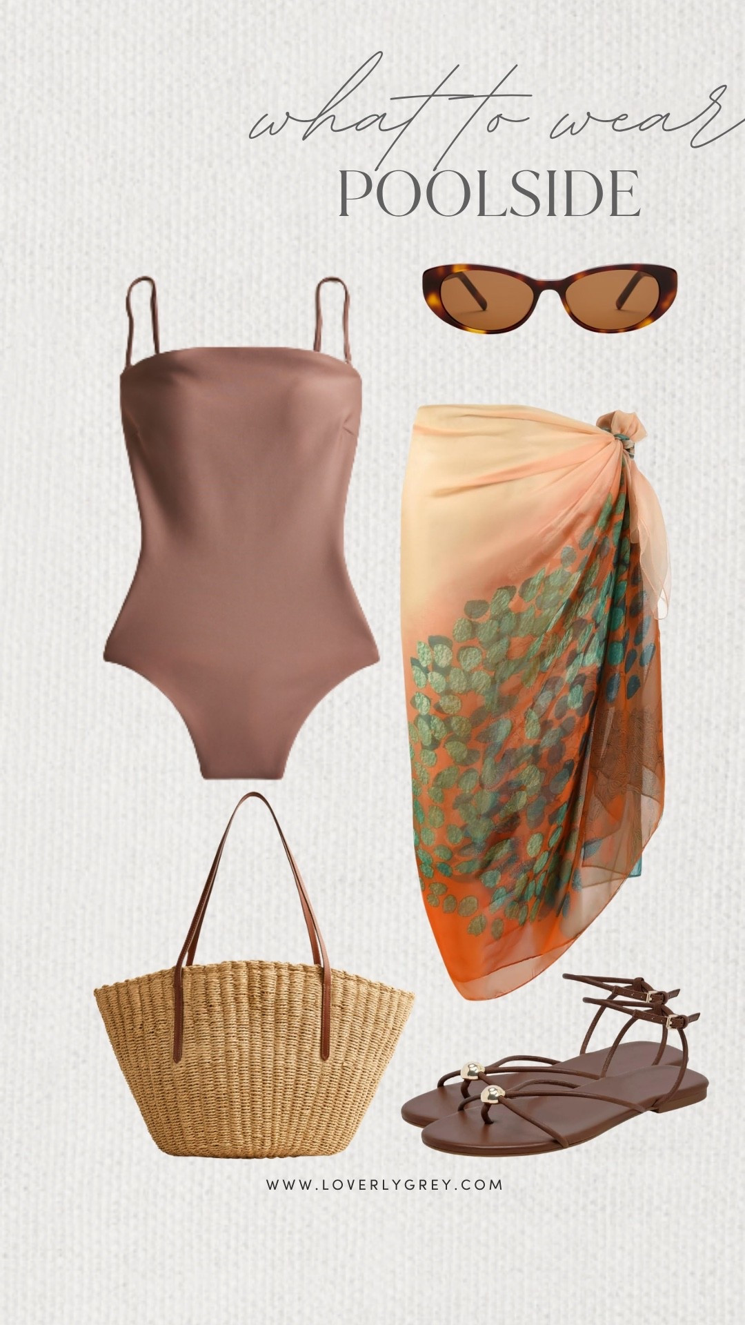 Loverly Grey, what to wear poolside! This one piece paired with a printed sarong is perfect for a day by the water! Add a straw tote, sandals, and your favorite sunglasses to finish the look! Loverly Grey, what to wear, poolside

#LTKTravel #LTKSwim #LTKdayinmylife