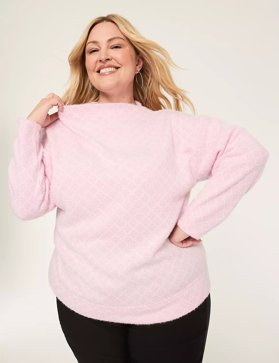 Mock-Boatneck Cozy Top | Lane Bryant (US)