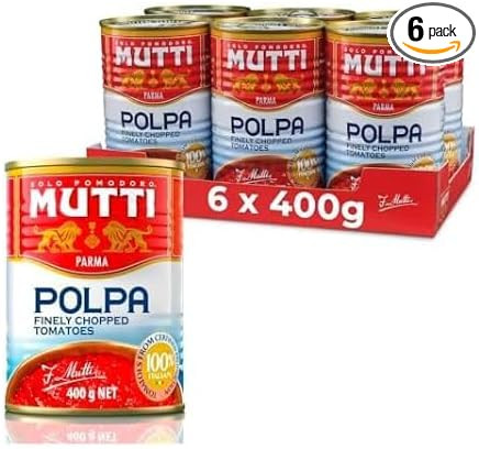 Mutti Finely Chopped Tomatoes 400g (Pack of 6) | Amazon (UK)