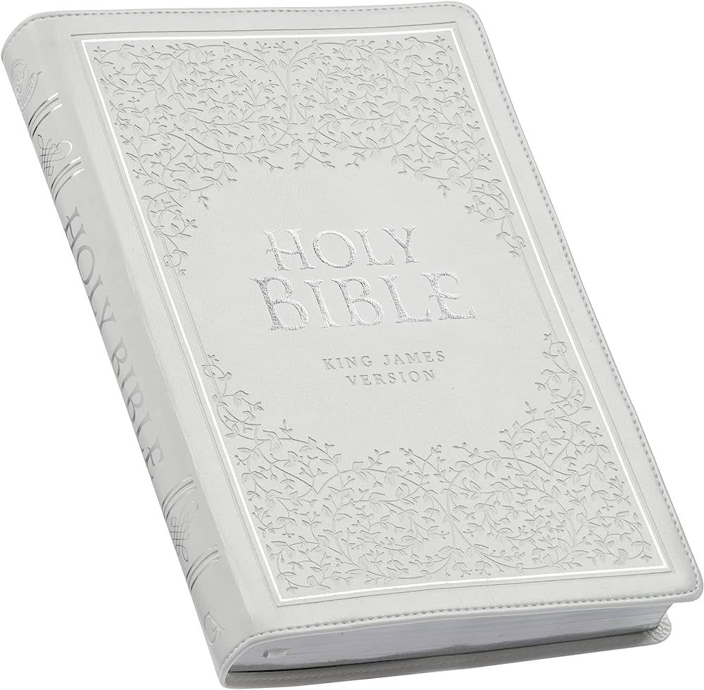 KJV Holy Bible, Thinline Large Print Faux Leather Red Letter Edition Thumb Index & Ribbon Marker,... | Amazon (US)
