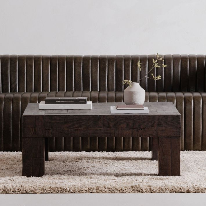 Solid Reclaimed Wood Square Coffee Table | West Elm (US)