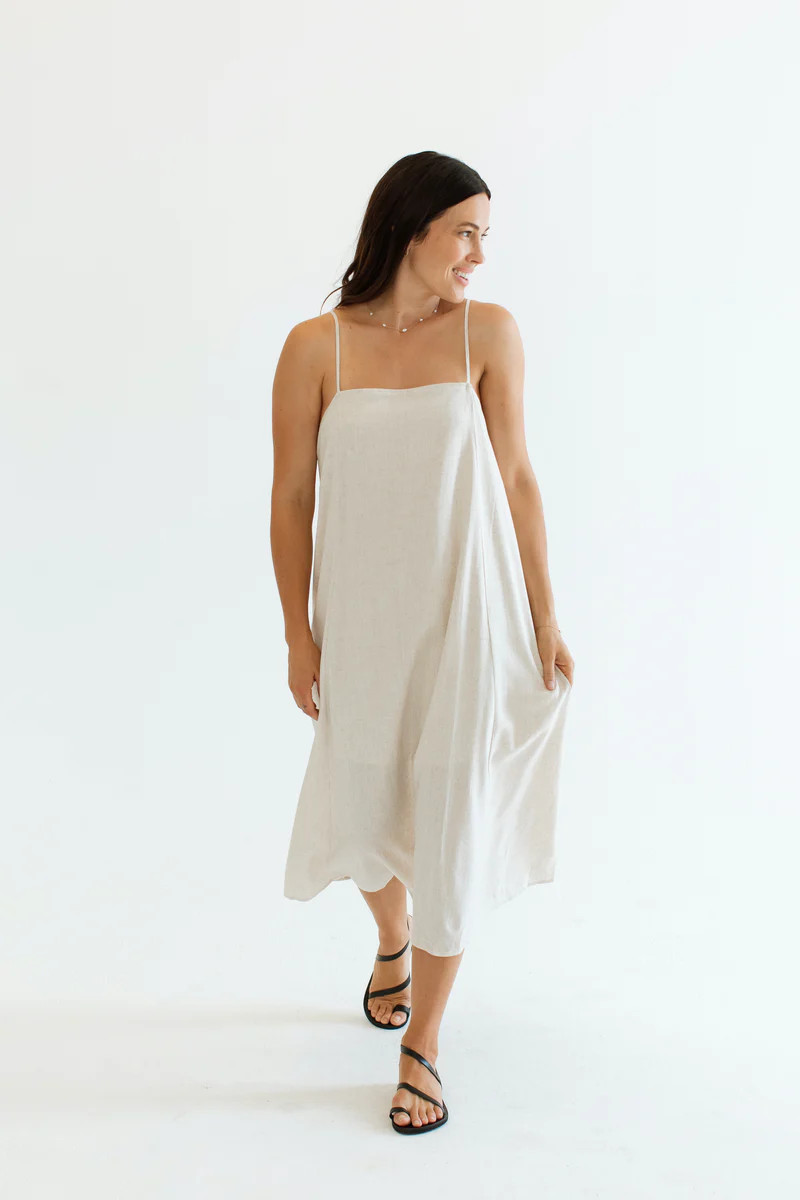 Allegra Linen Dress | Carly Jean Los Angeles