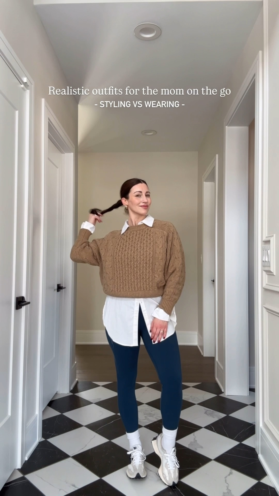 Butter soft leggings made with Lycra that move with your body!! Perfect for a growing bump, postpartum, everyday wear & working out! 

Styling vs Wearing 