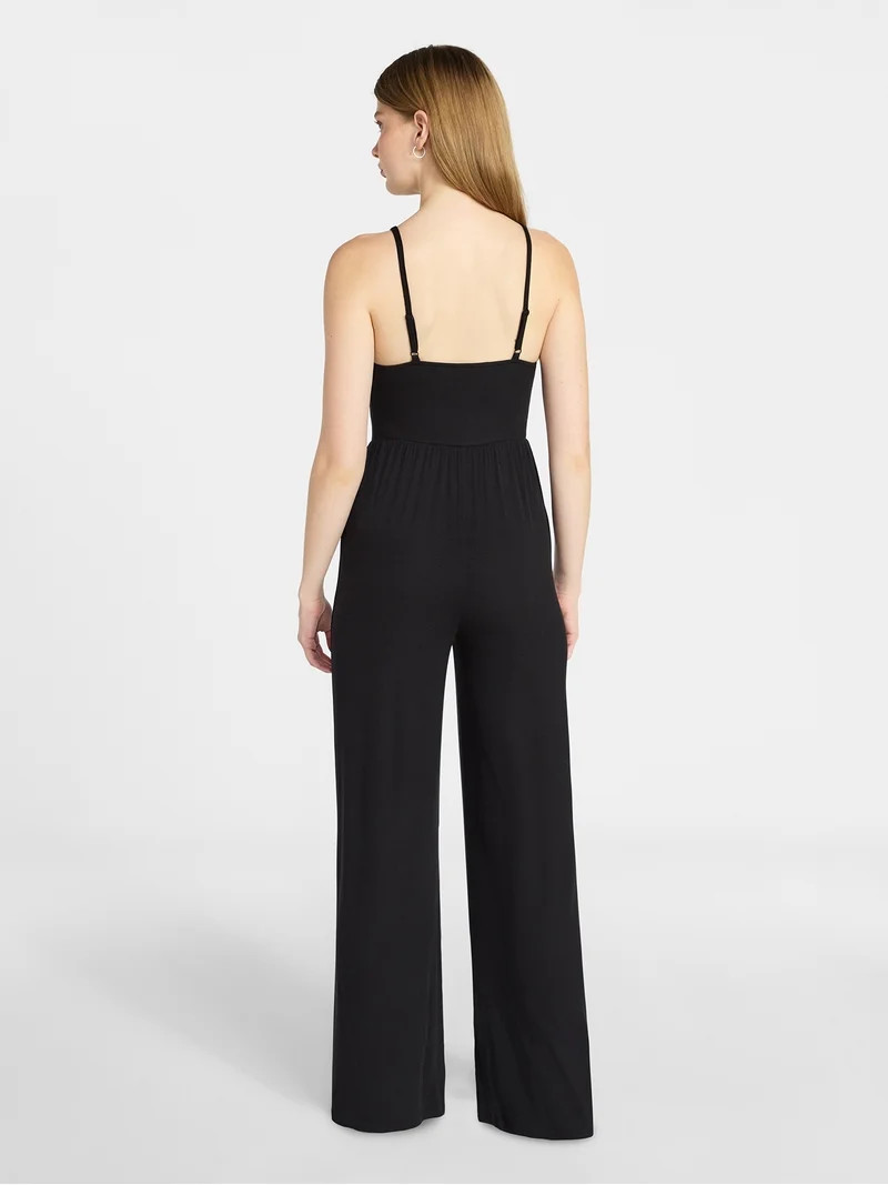 No Boundaries Sleeveless Cami Jumpsuit, Women's XXS-XXL - Walmart.com | Walmart (US)