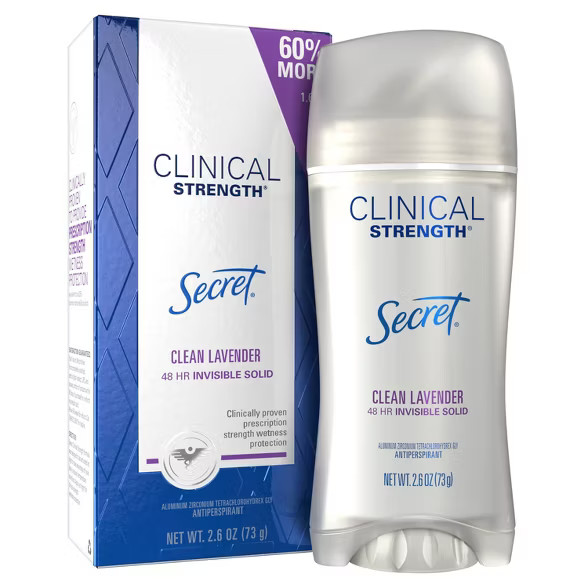 Secret Clinical Strength Invisible Solid Clean Antiperspirant & Deodorant for Women Lavender | Target