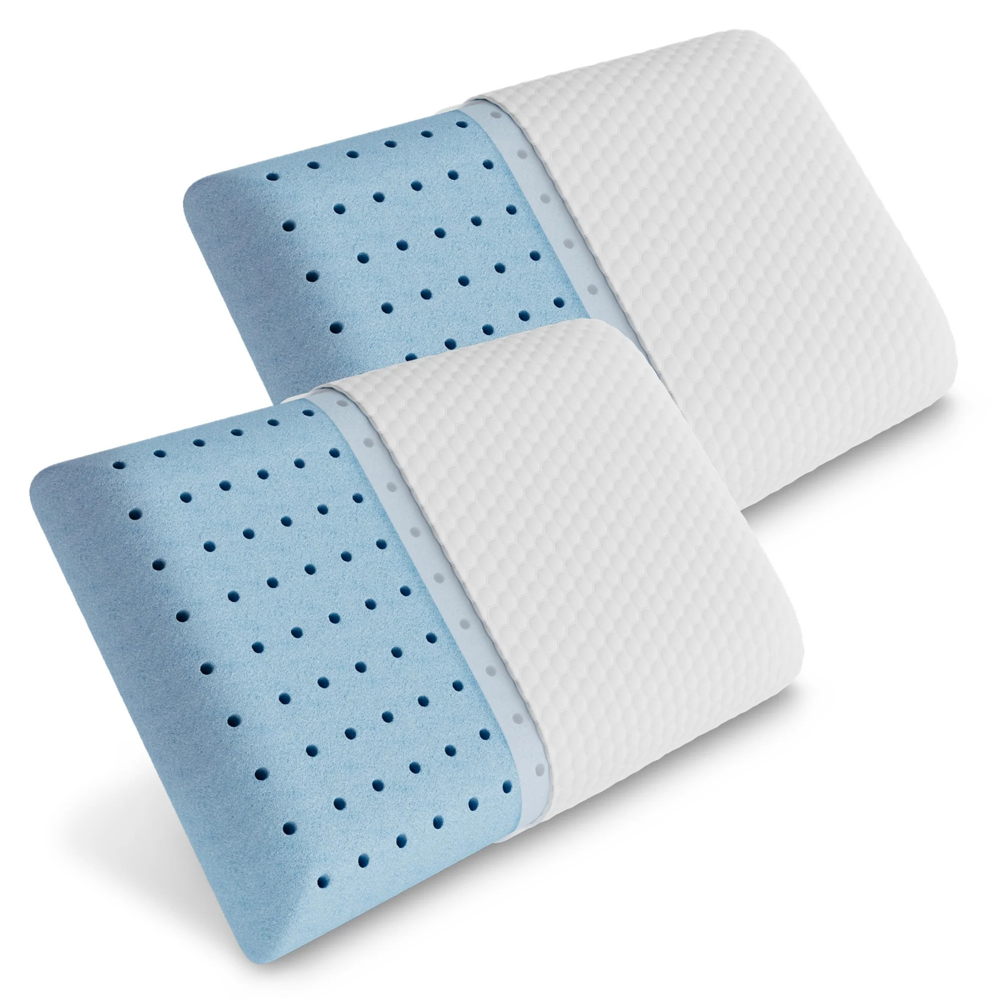 EDX Cooling Bed Pillow Memory Foam Pillow for Sleeping Standard Size with Removable Cover for Bac... | Walmart (US)