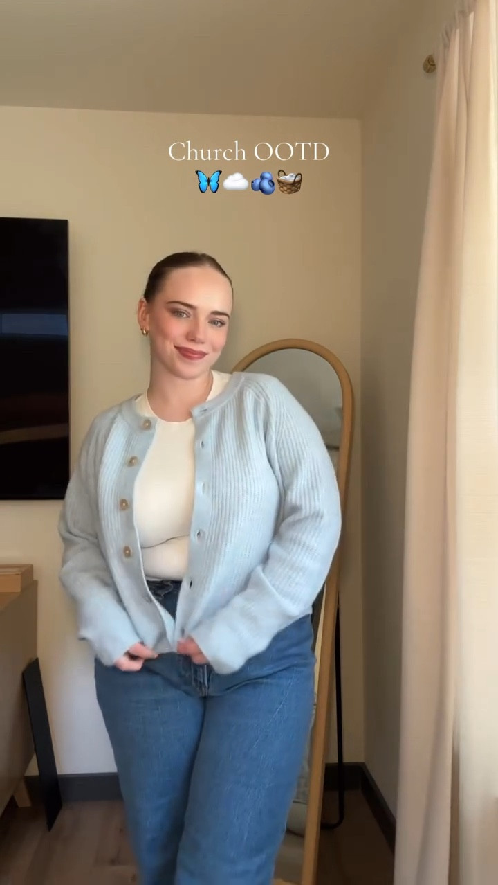 Church outfit of the day 🦋🧺🤍 Was still too warm for a sweater today lol #outfitinspo #outfit #churchoutfits #ootd