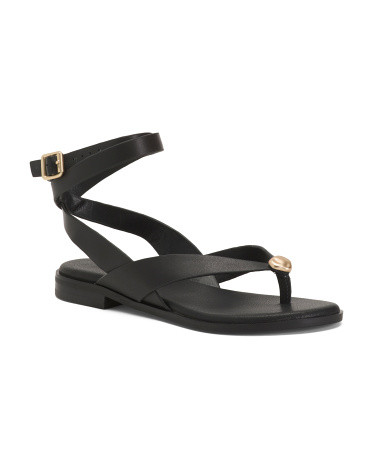 Leather Starry Style Sandals | TJ Maxx