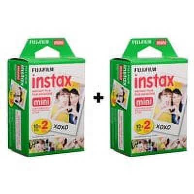 Fujifilm Instax Mini Twin Film - Two Pack (40 Photos) - Walmart.com | Walmart (US)