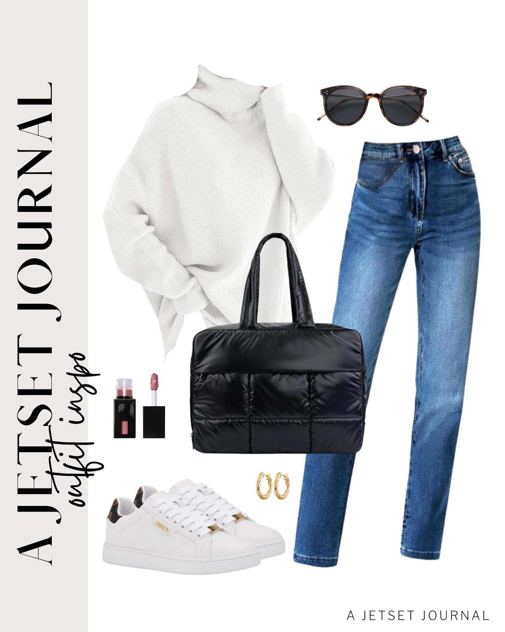 Cozy oversized turtleneck and straight leg jeans are my favorite for a comfy and casual look!
oversized batwing sweater, elf lip stain, chunky hoop earrings, puffer tote bag, winter outfit idea, casual look, vacation style, makeup must have, beauty favorite, functional bag, amazon fashion, affordable style

#LTKU #LTKSeasonal #LTKFindsUnder50