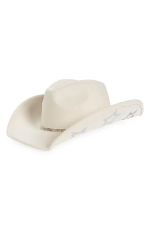 BP. Star Print Cowboy Hat in Ivory- Silver Stars at Nordstrom | Nordstrom