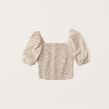 Puff Sleeve Smocked Top | Abercrombie & Fitch (US)