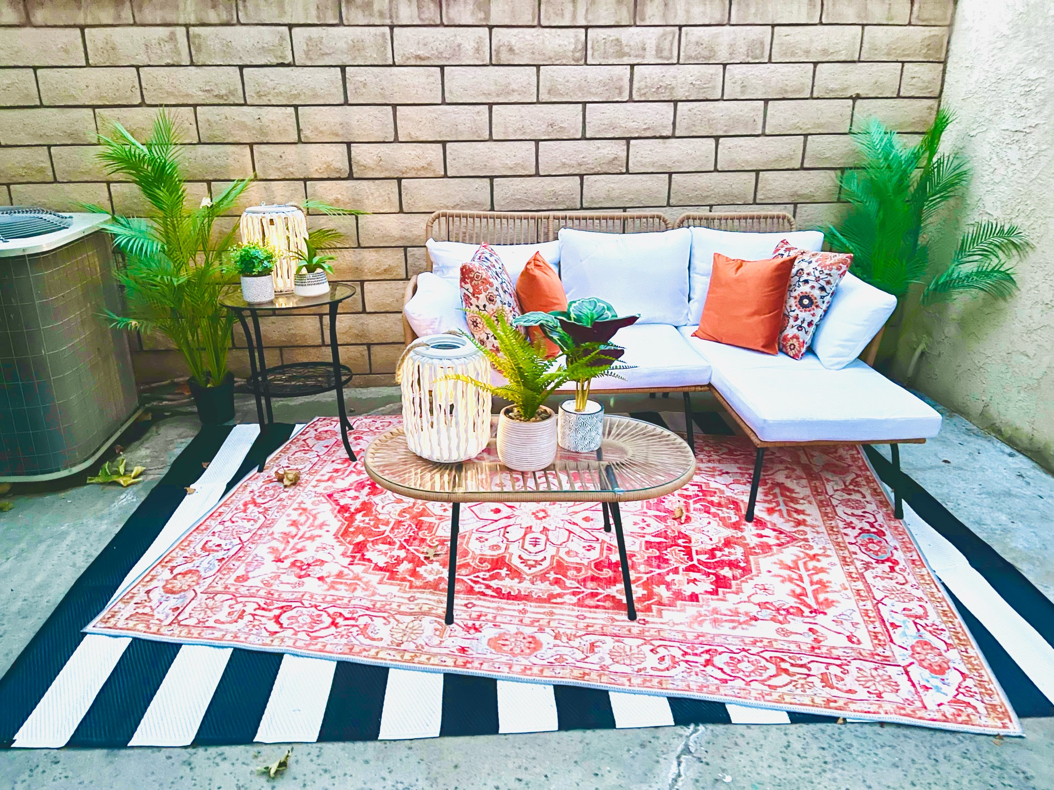 A little boho patio redo for those summer snore nights!! Love the pops of color. I’m a sucker for some fake plants to add more texture and color to the mix! 

#LTKSeasonal #LTKFindsUnder100 #LTKHome
