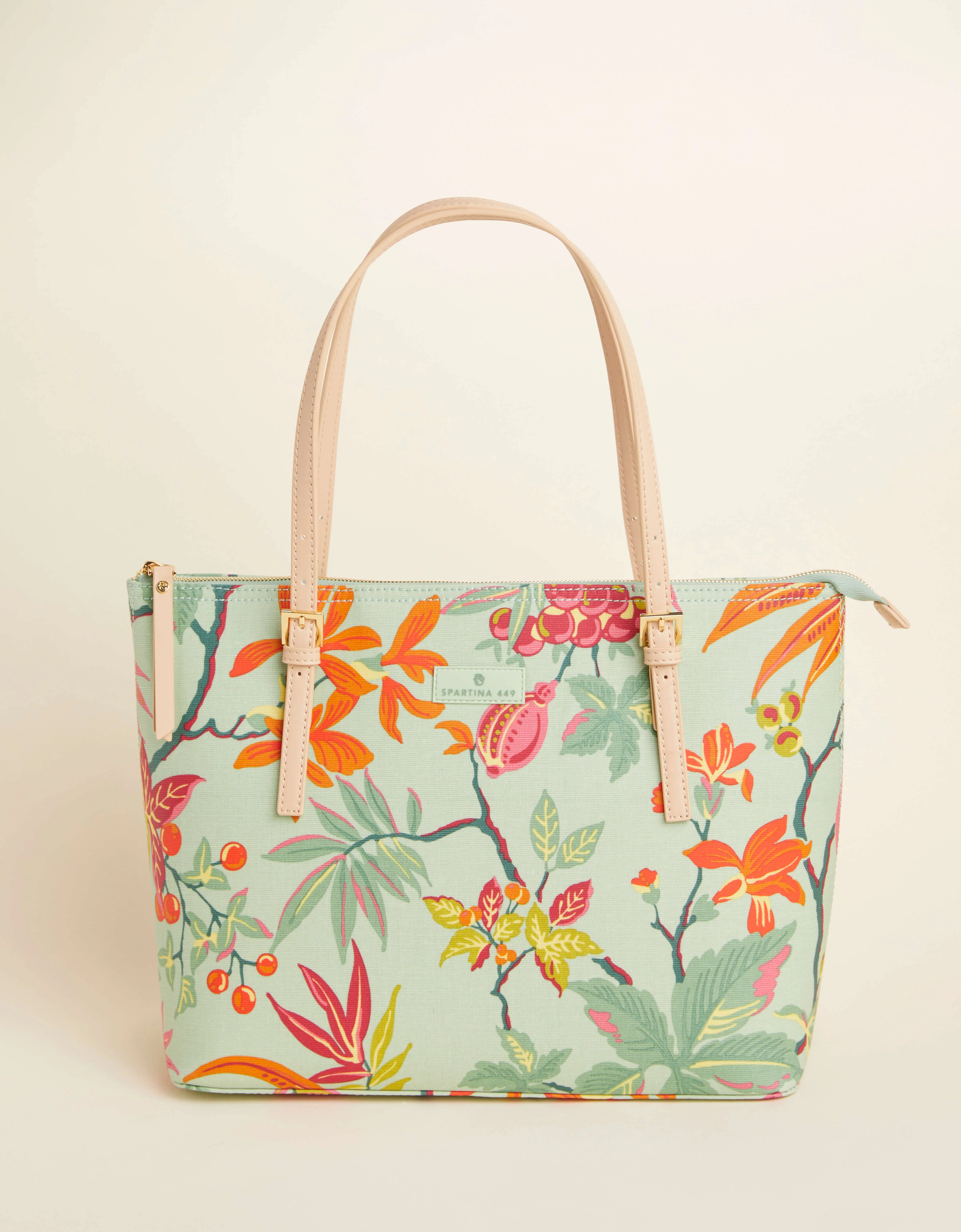 Zip Travel Tote Richmond Hill Sea Foam | Spartina 449