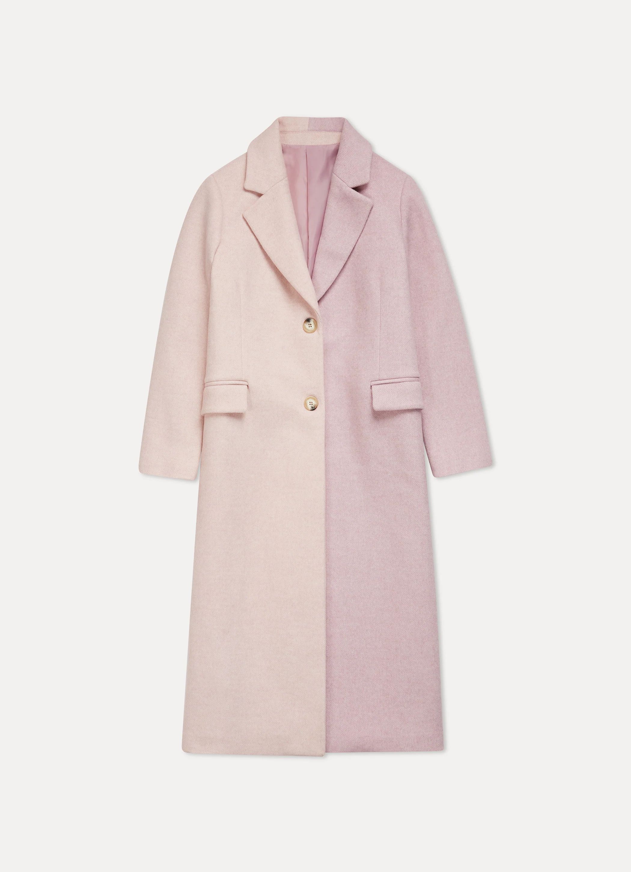 Two Tone Coat Pink Combo | Something Navy | Something Navy