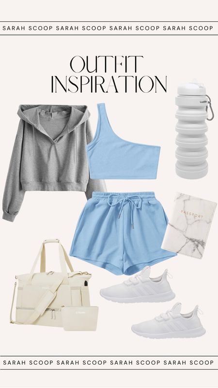 Summer is here! Check out this cute and comfy 2 piece set for the airport outfit! Look great while feeling great! 😎✈️

#LTKfit #LTKFind #LTKSeasonal