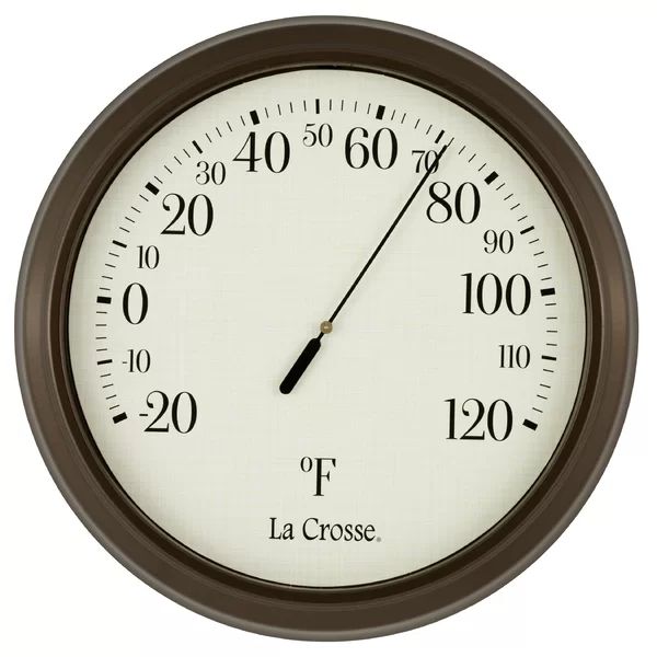 La Crosse Analog Round Dial Thermometer | Wayfair North America