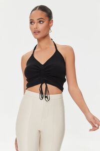 Sweater-Knit Ruched Crop Top | Forever 21 (US)