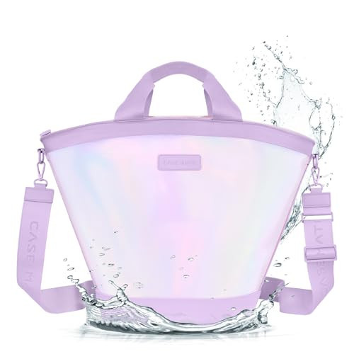Case-Mate Soap Bubble Cooler Tote Bag - Soft Cooler Bag with Zippered Insulation - Keeps Drinks Cold for 24 hrs - Ideal for Beach & Weekend Getaways - Travel Tote with Padded Handles & Crossbody Strap | Amazon (US)