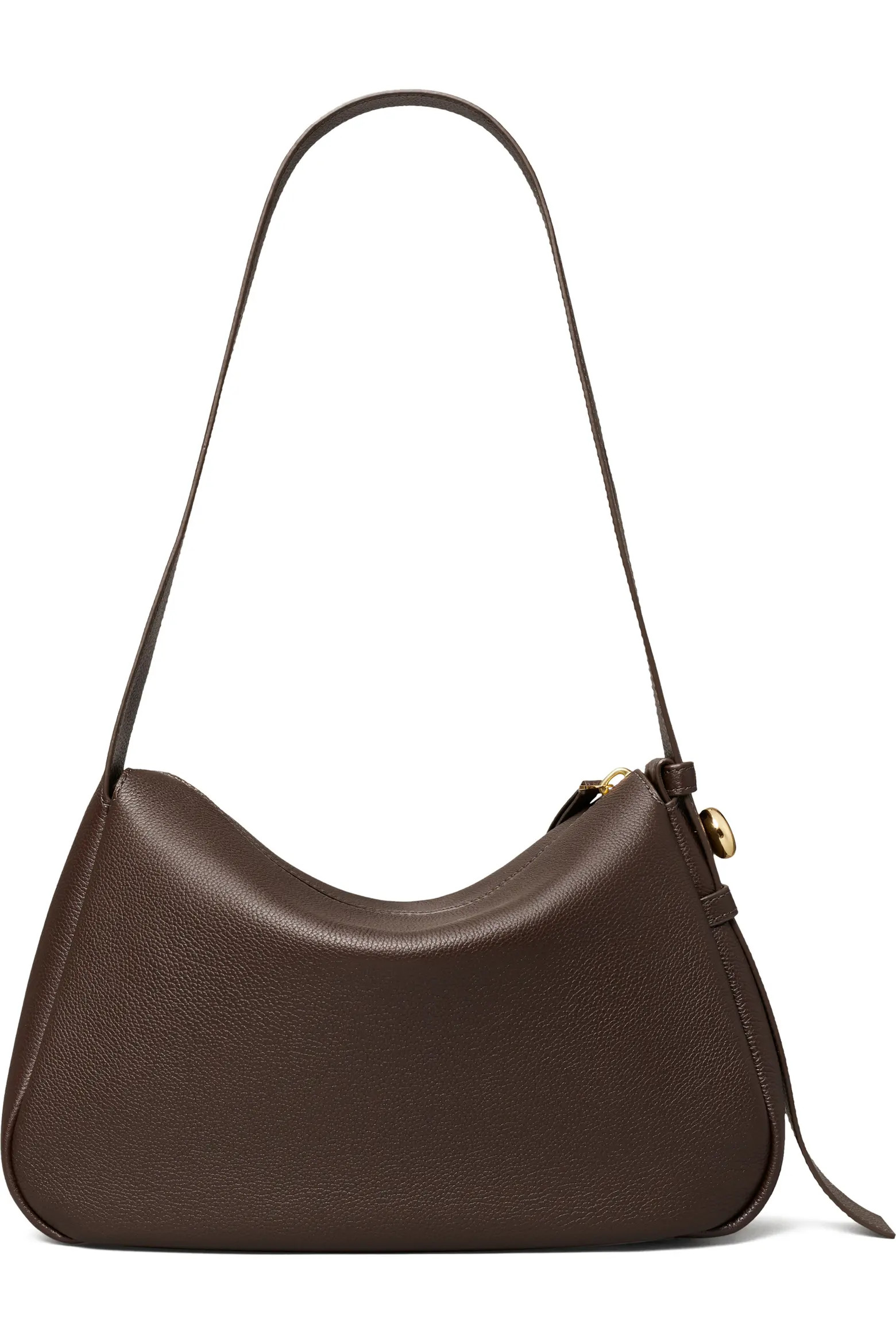 Tory Burch Romy Leather Shoulder Bag in Black at Nordstrom | Nordstrom