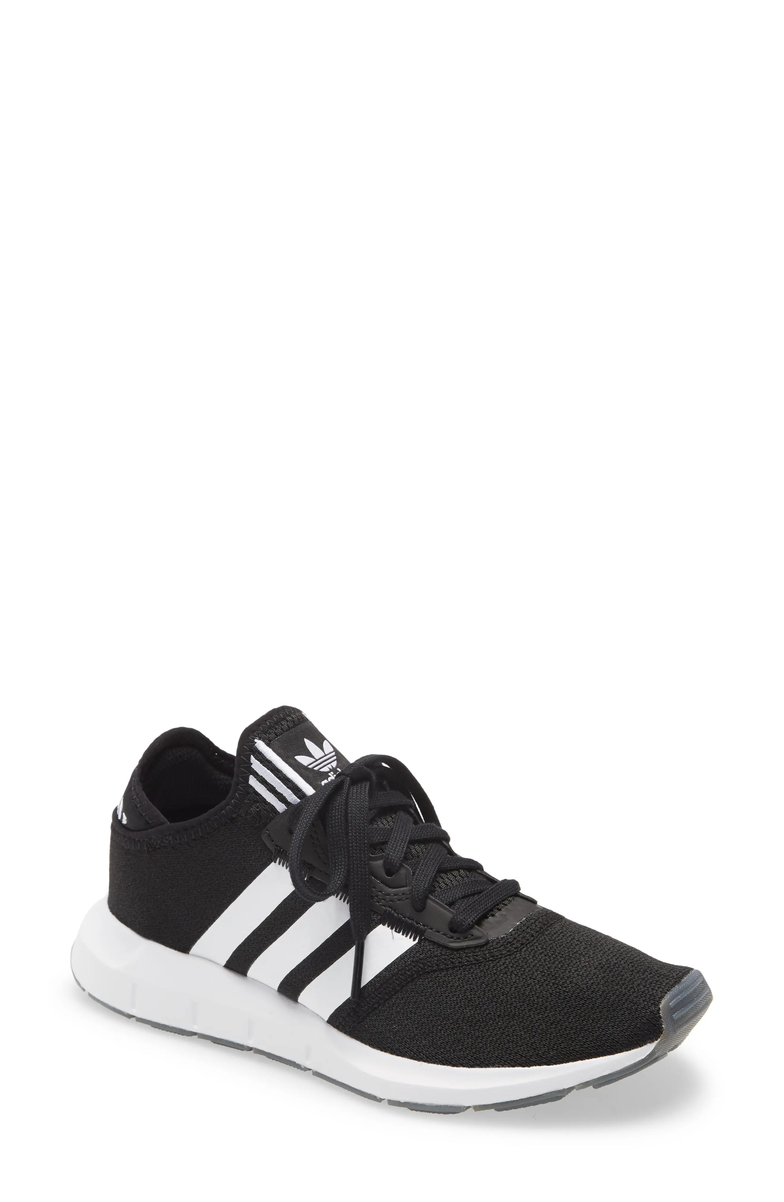 adidas Swift Run X Sneaker in Core Black/White/Silver at Nordstrom, Size 7 | Nordstrom
