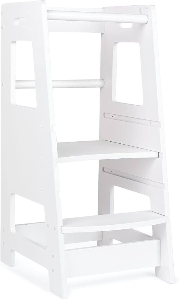 KidzWerks Child Standing Tower Kids Kitchen Step Stool Toddler Wood Stepping Stool - Children's M... | Amazon (US)