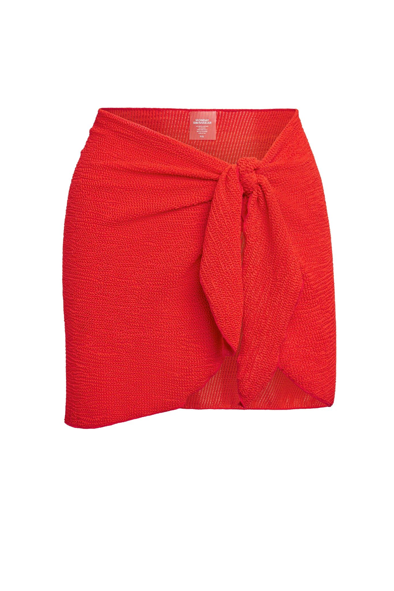 St. Barth's Skirt - Chili Pepper Crinkle | Monday Swimwear