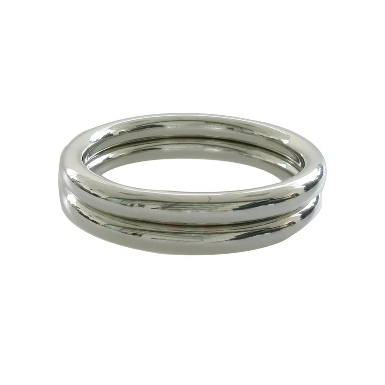 Time and Tru Women's Round 2 Bangle Set in Gold Plated Iron | Walmart (US)