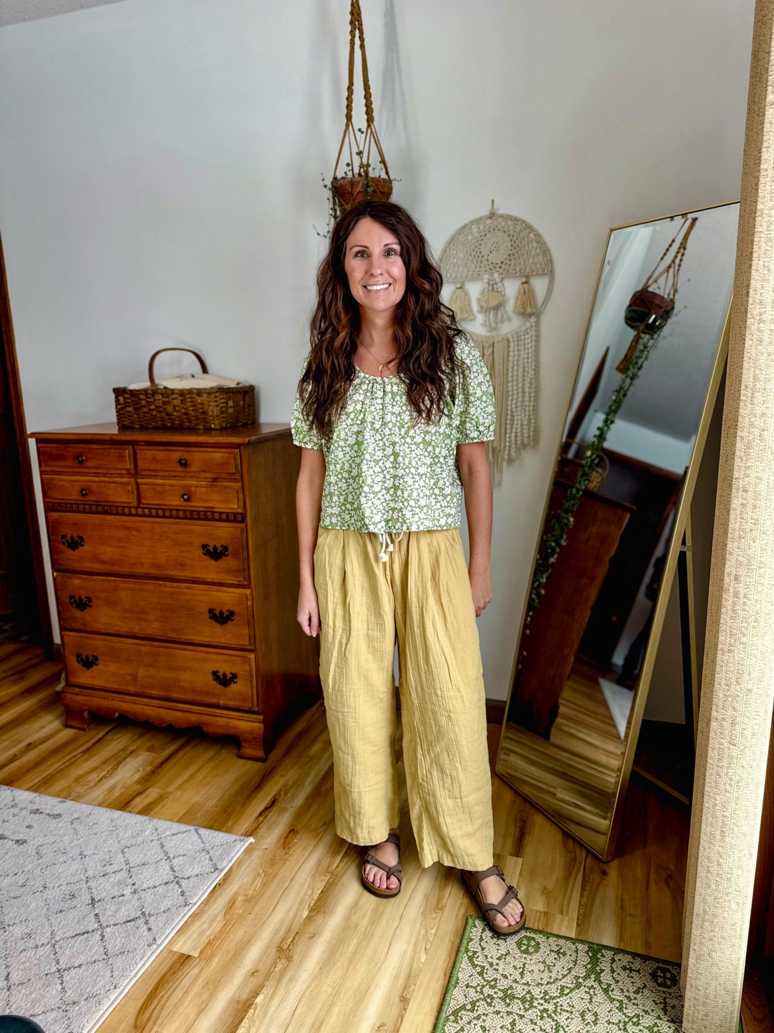 Wearing size xs petite in my green floral blouse, and size xs petite in these cotton gauze pants—they fit sooo good and love the color!

My sandals fit true to size (also linked a similar more affordable pair). 


#LTKootd #LTKgrwm #LTKPetite