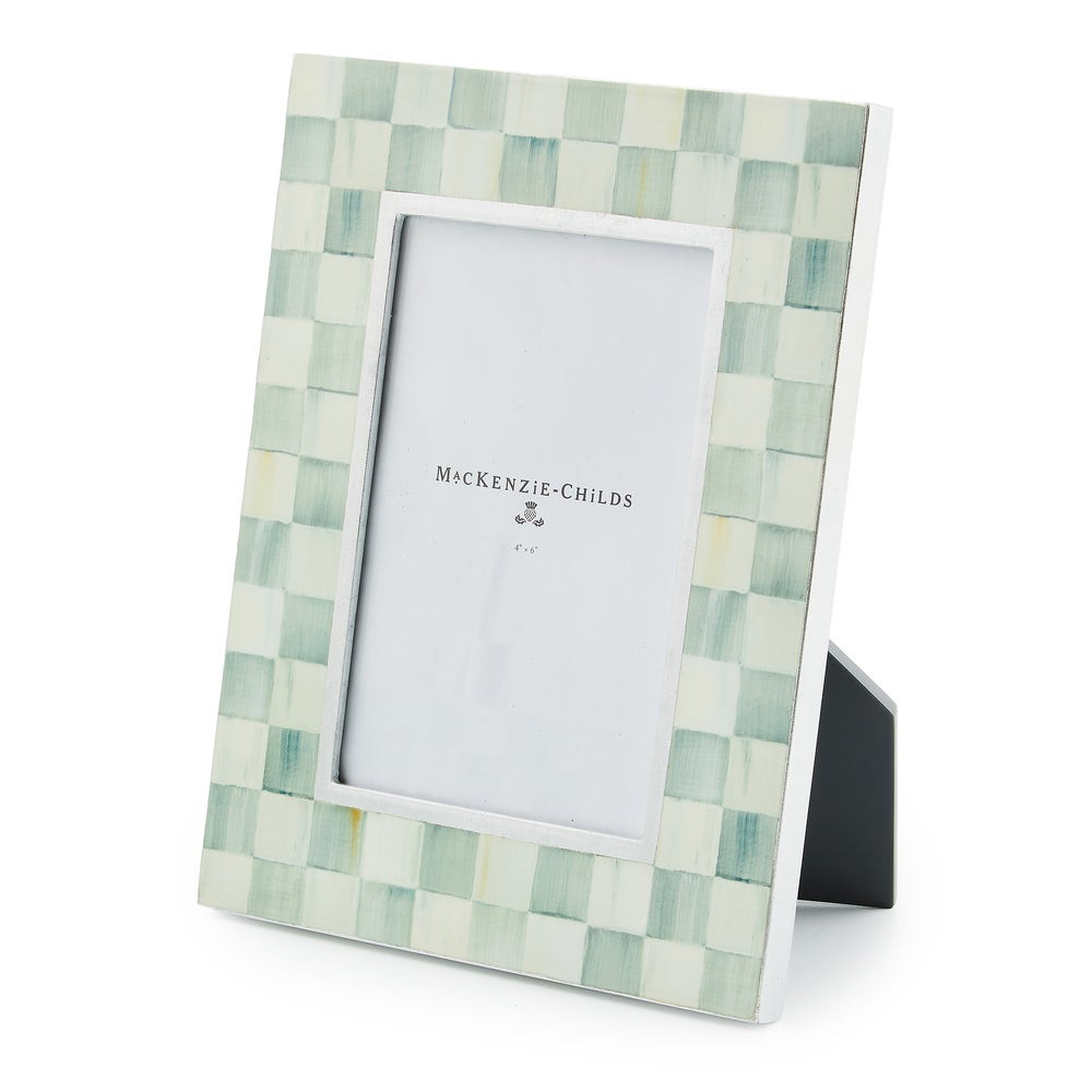 Sterling Check Lacquer 4" x 6" Frame | MacKenzie-Childs
