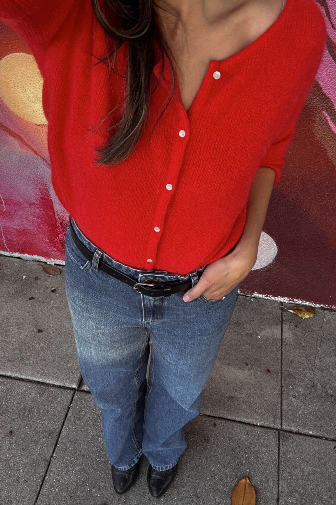 go-to combo this season!🎁 this sweater runs a lil large, the small is even slightly big on me (i often get mediums!)