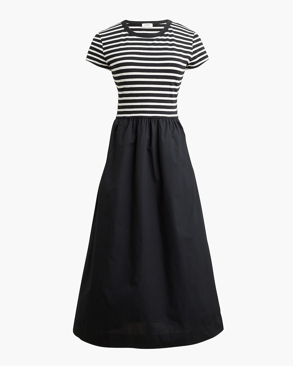 Striped short-sleeve knit mixy dress | J.Crew Factory