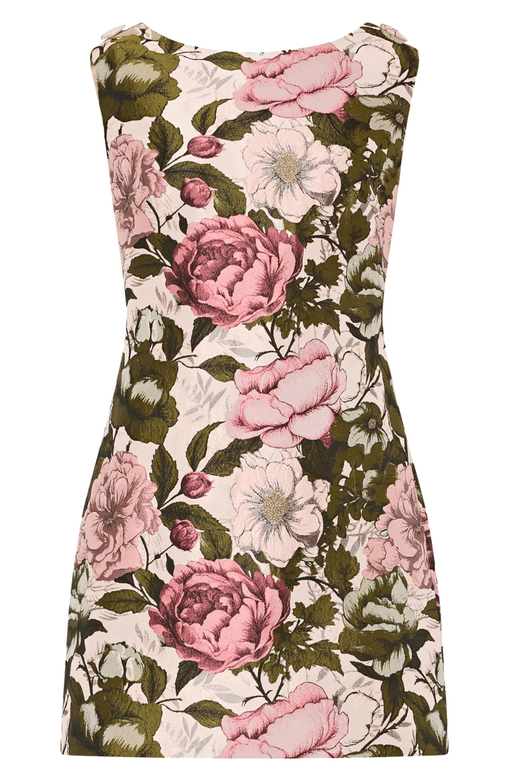 Lane Floral Sleeveless Jacquard Minidress | Nordstrom