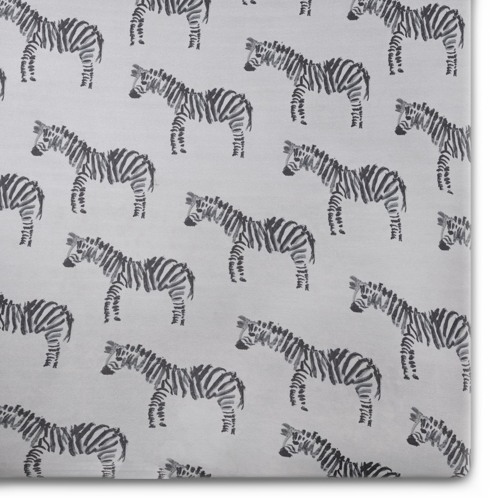 Zebra - Crib Sheet | Oilo Studio