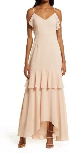 Cherish the Moment Ruffle High-Low Gown | Nordstrom