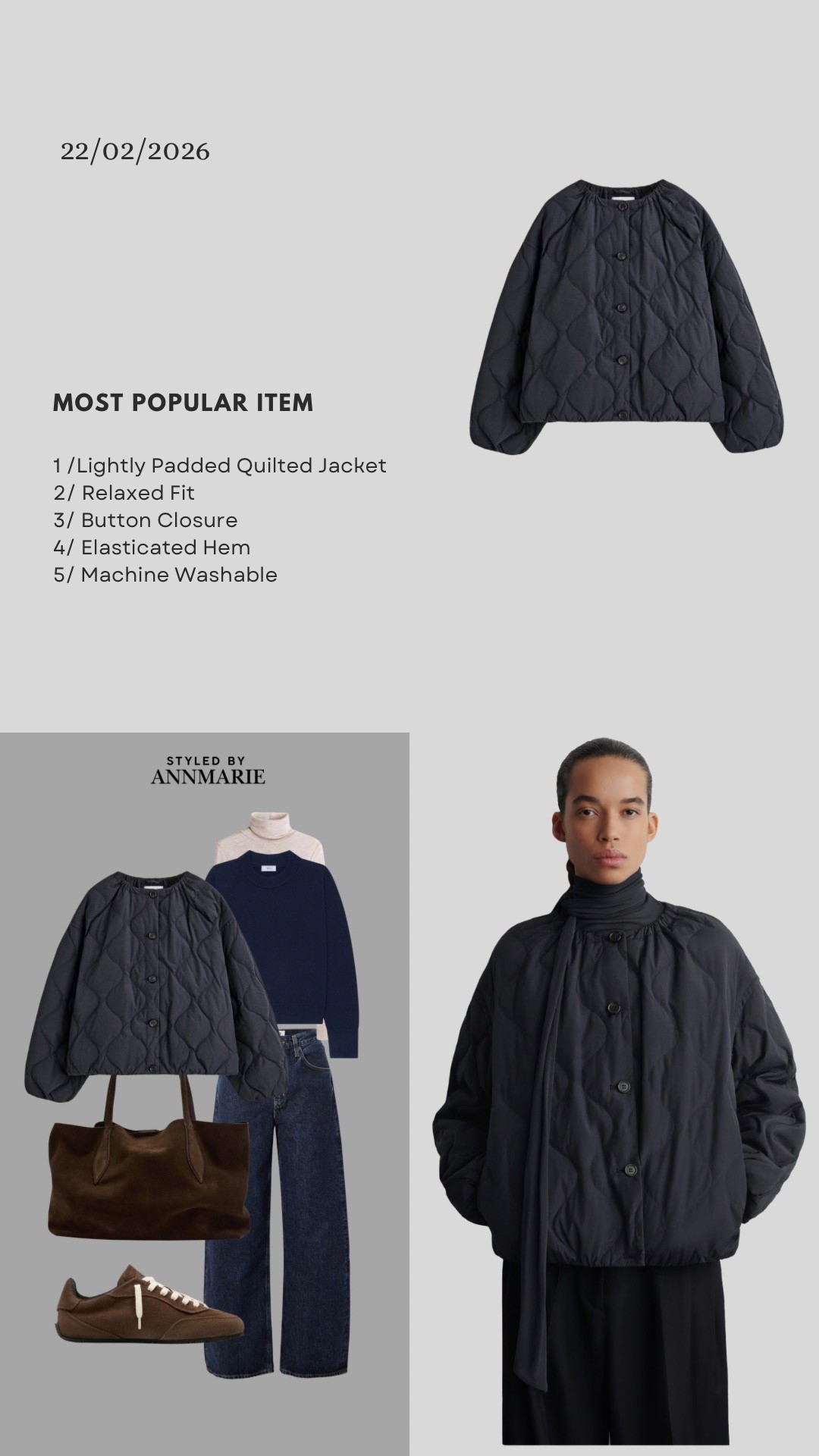 Most popular item tgis week, navy soft quilted gathered jacket 

#LTKstyletip #LTKspring