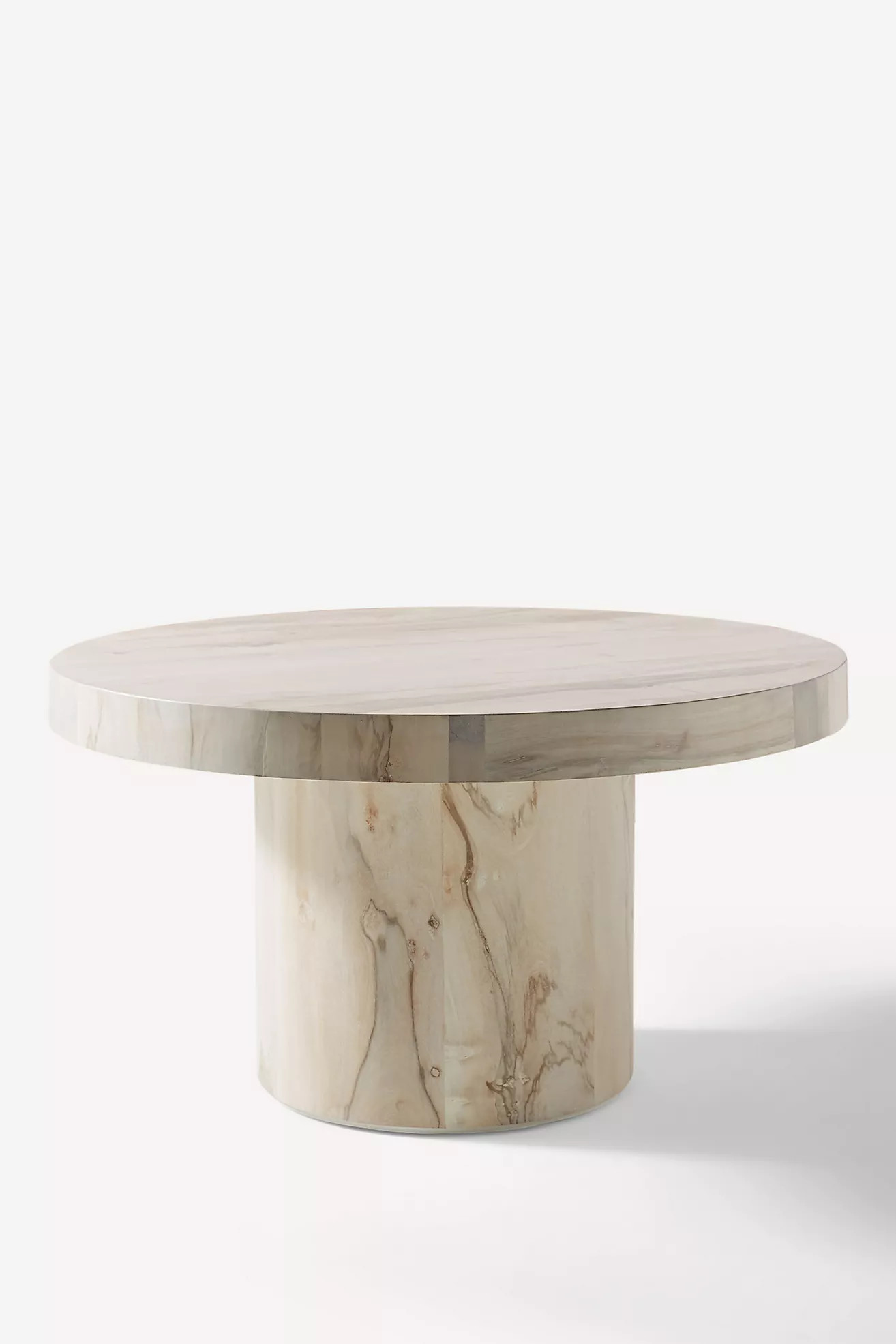 Swirled Drum Round 54" Reclaimed Wood Dining Table | Anthropologie (US)