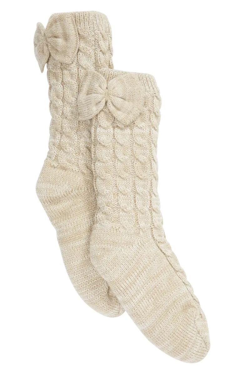 UGG® Laila Bow Fleece Lined Socks | Nordstrom | Nordstrom