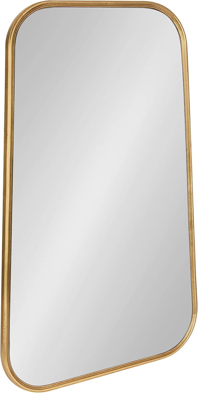 Kate and Laurel Caskill Framed Cowbell Wall Mirror, 20x32, Gold | Amazon (US)