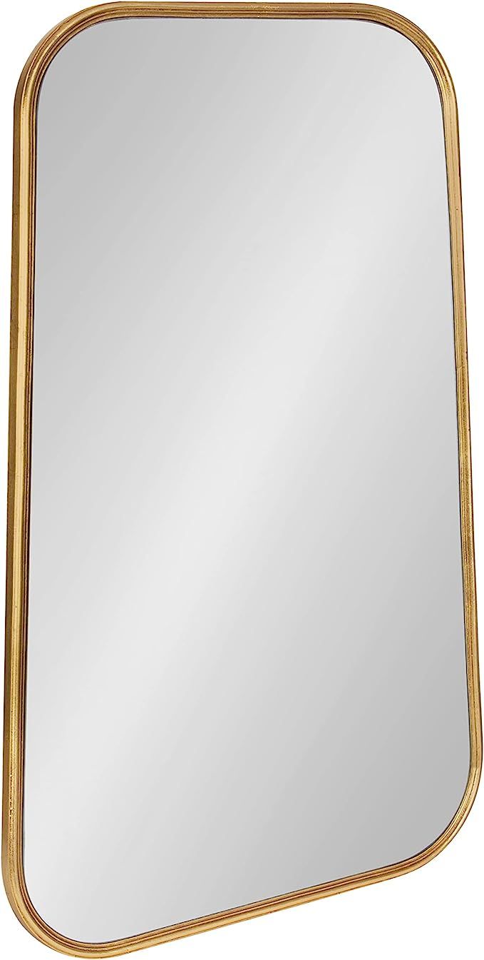 Kate and Laurel Caskill Framed Cowbell Wall Mirror, 20x32, Gold | Amazon (US)