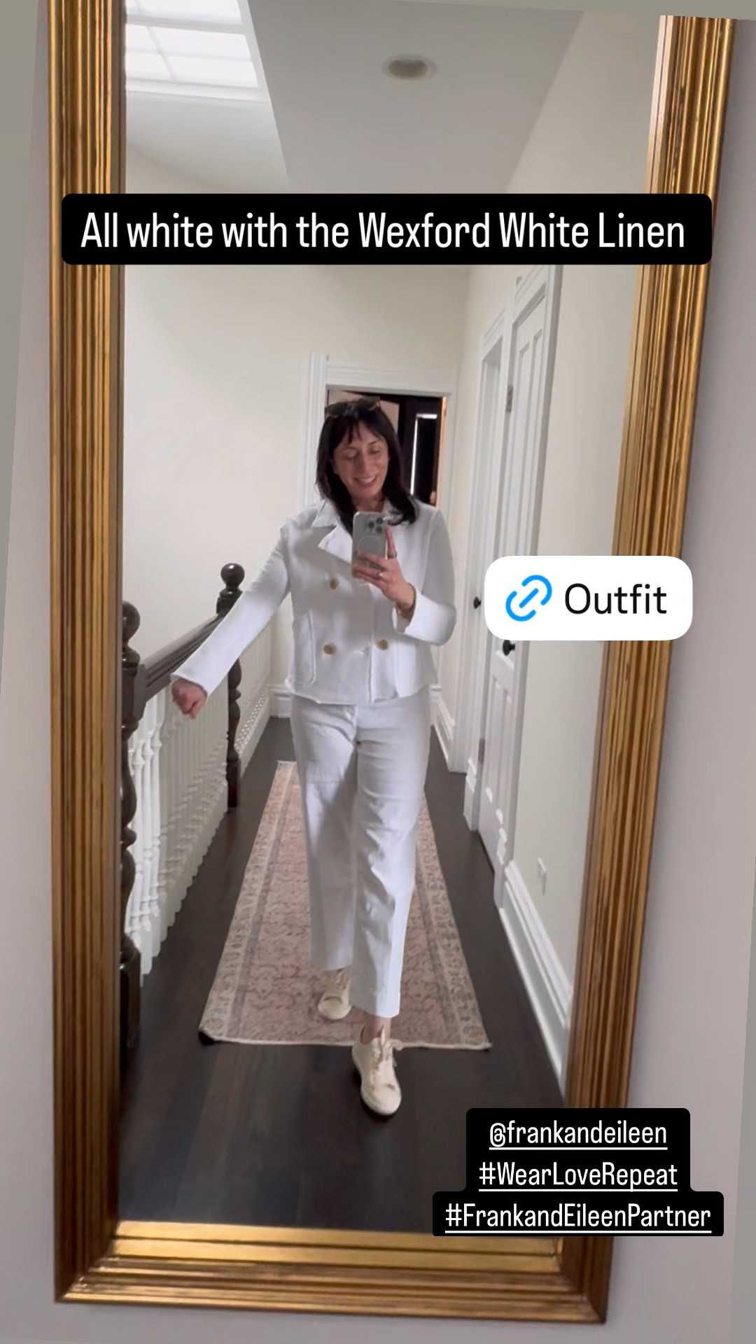 Wearing a monochromatic look from Frank and Eileen. The Wexford linen pants and the Mini Belfast Triple Fleece. 

@FrankandEileen 
#WearLoveRepeat
#FrankandEileenPartner 

#LTKOver40