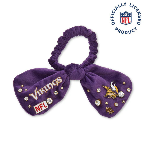 MINNESOTA VIKINGS LELE SADOUGHI X NFL PURPLE BOW SCRUNCHIE | LELE SADOUGHI