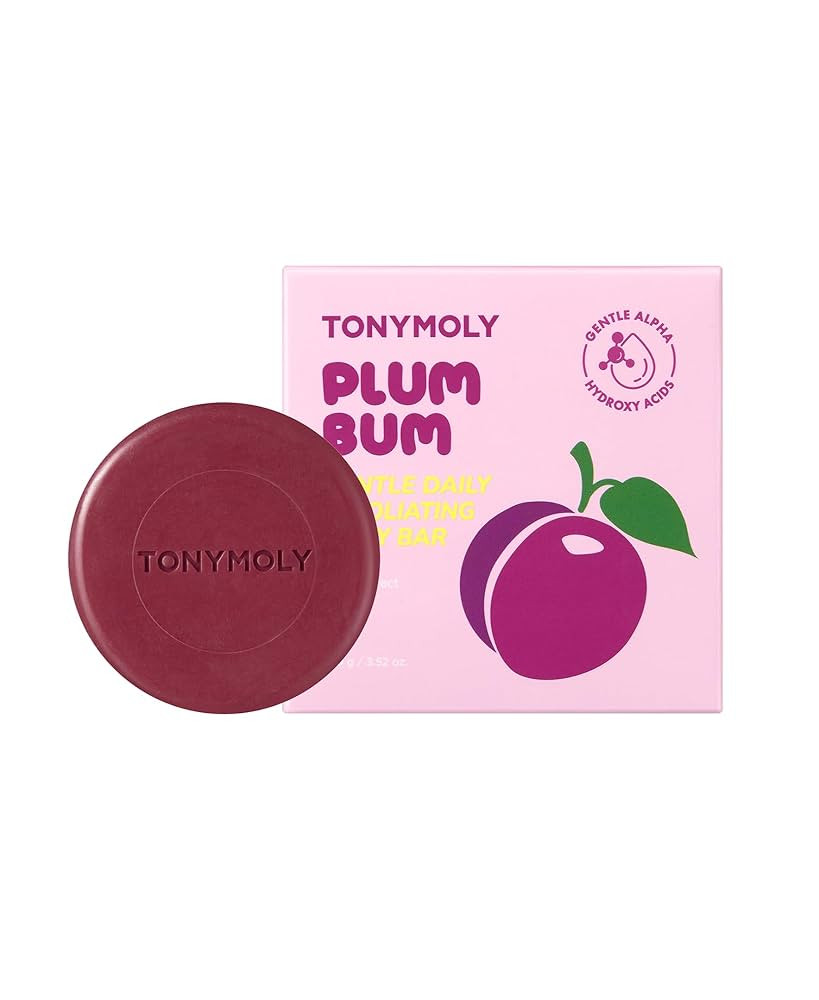 TONYMOLY Plum Bum AHA Exfoliating Body Bar Gentle Daily Buffing & Smoothing Soap with Alpha Hydro... | Amazon (US)