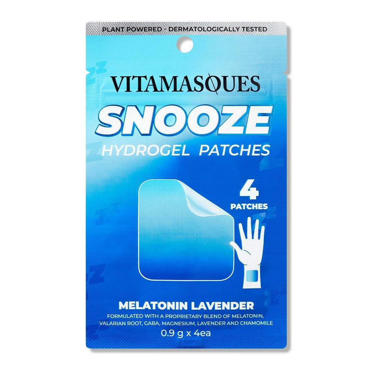 Vitamasques SNOOZE Melatonin+Lavender Vitamin Hydrogel Face Patches - 4pk | Target