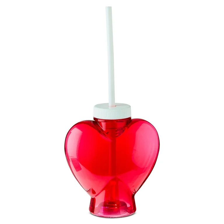 Light-Up Plastic Heart Cup, Red, 11.5 fl oz, Valentine's Day by Way To Celebrate | Walmart (US)