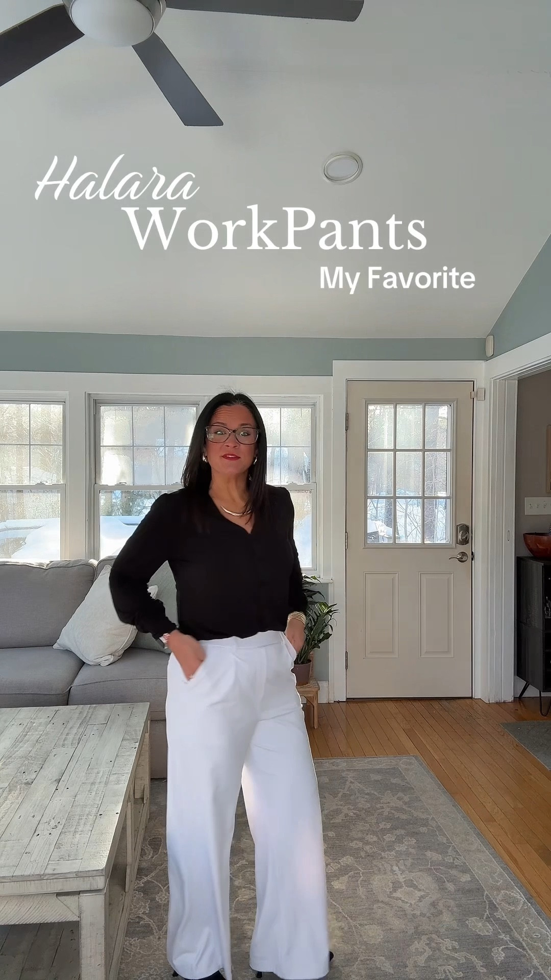 Halara work pants. So comfy! Don't wrinkle!  Come in lengths! Super flattering! #halara #halaraworkpants #halarapants

#LTKootd #LTKPetite